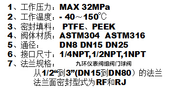 儀表球閥_內螺紋球閥技術參數